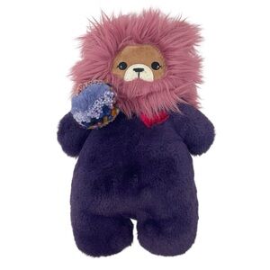 Lala Dollies Rare Handmade Purple and Pink Lion Stuffed Animal Plush Unique